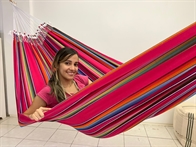 Indigo hammock in authentic colors from the Mayan culture